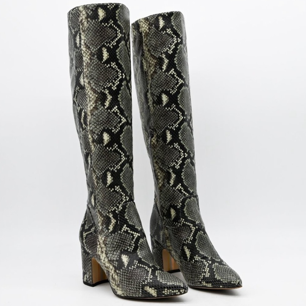 Sam Edelman Hai Knee High Boot Python Pointed - image 1